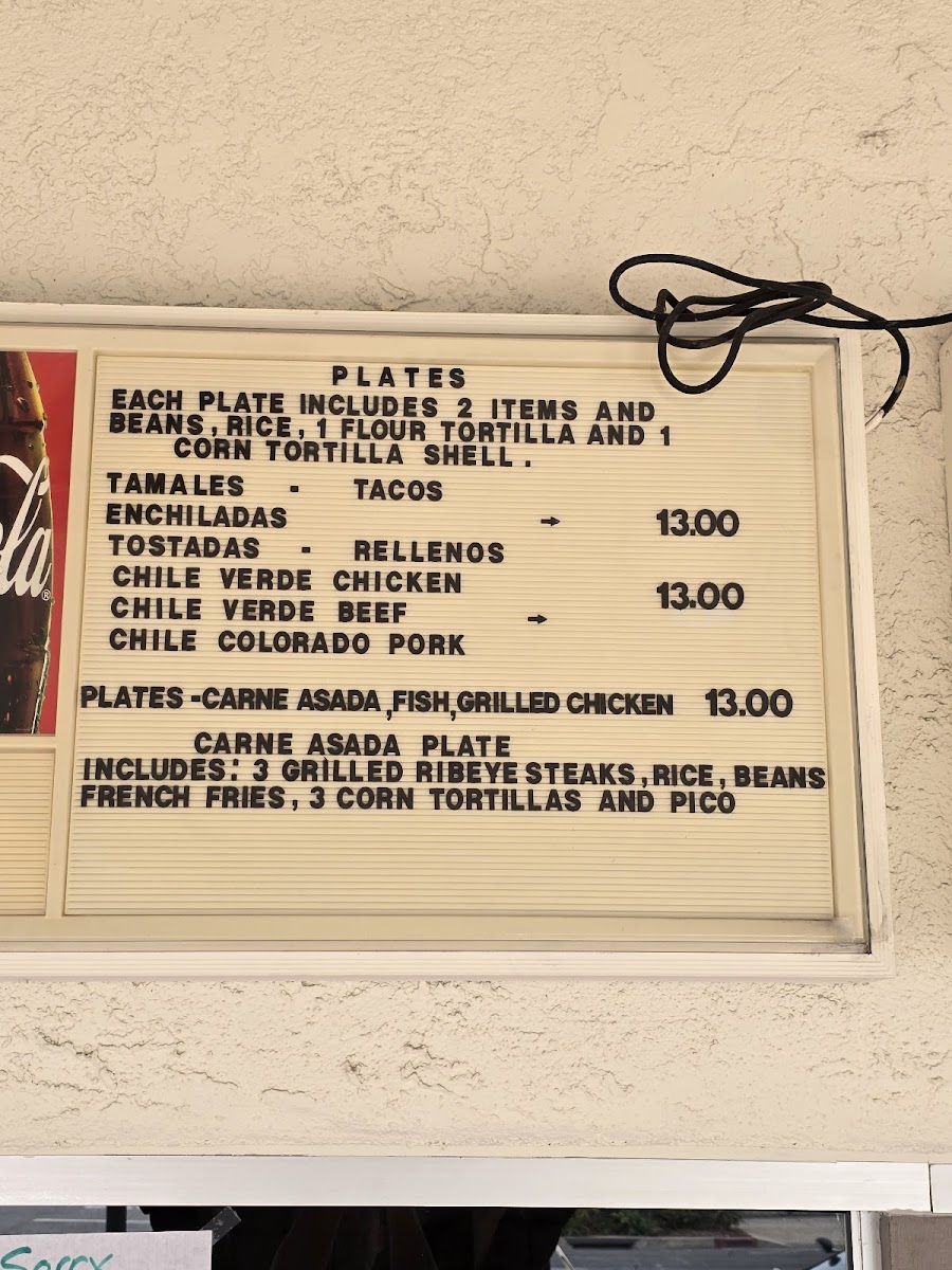 Corrales Mexican Food To Go Menu - Image 4